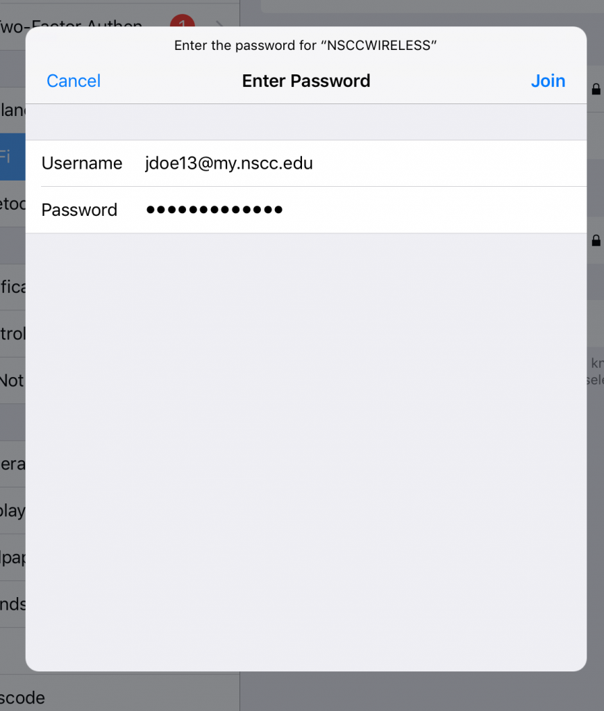 iOS Wifi Credentials