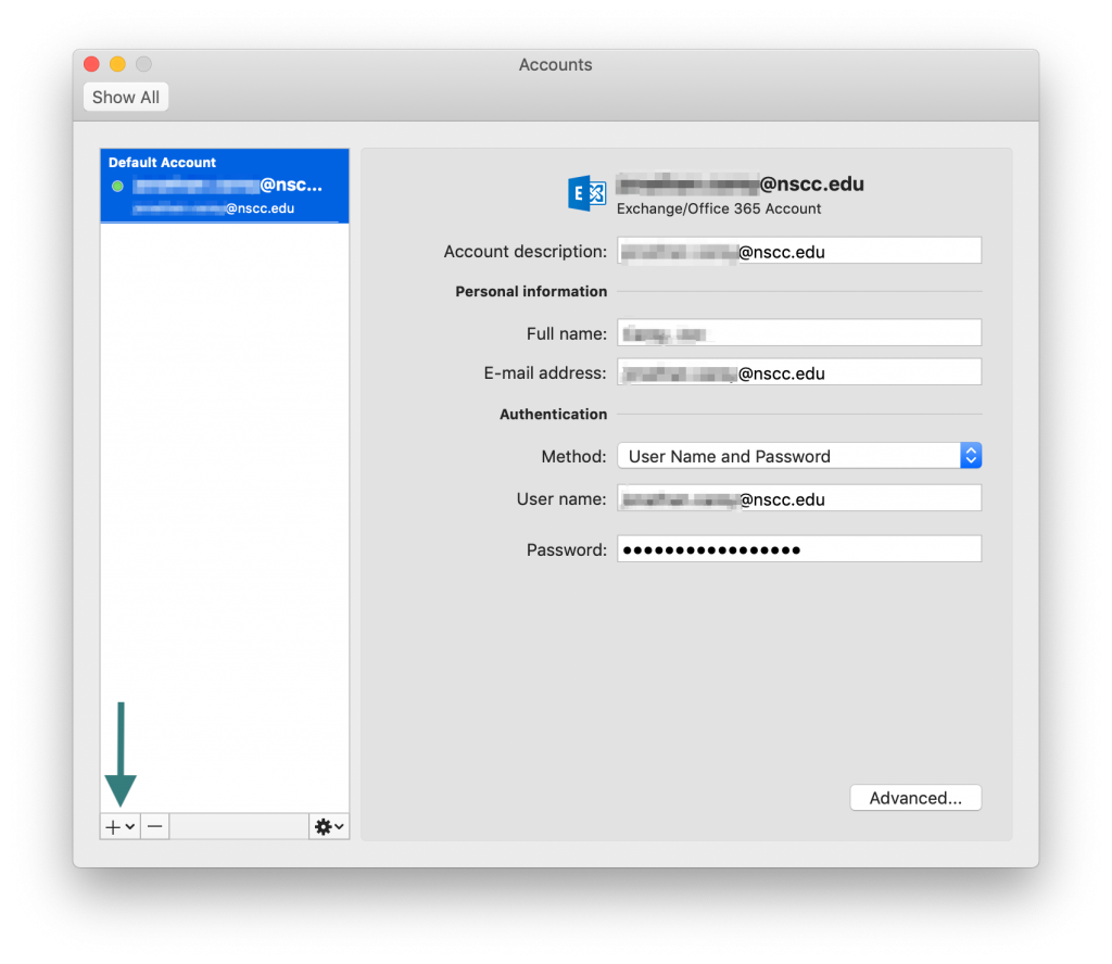 outlook for mac account settings